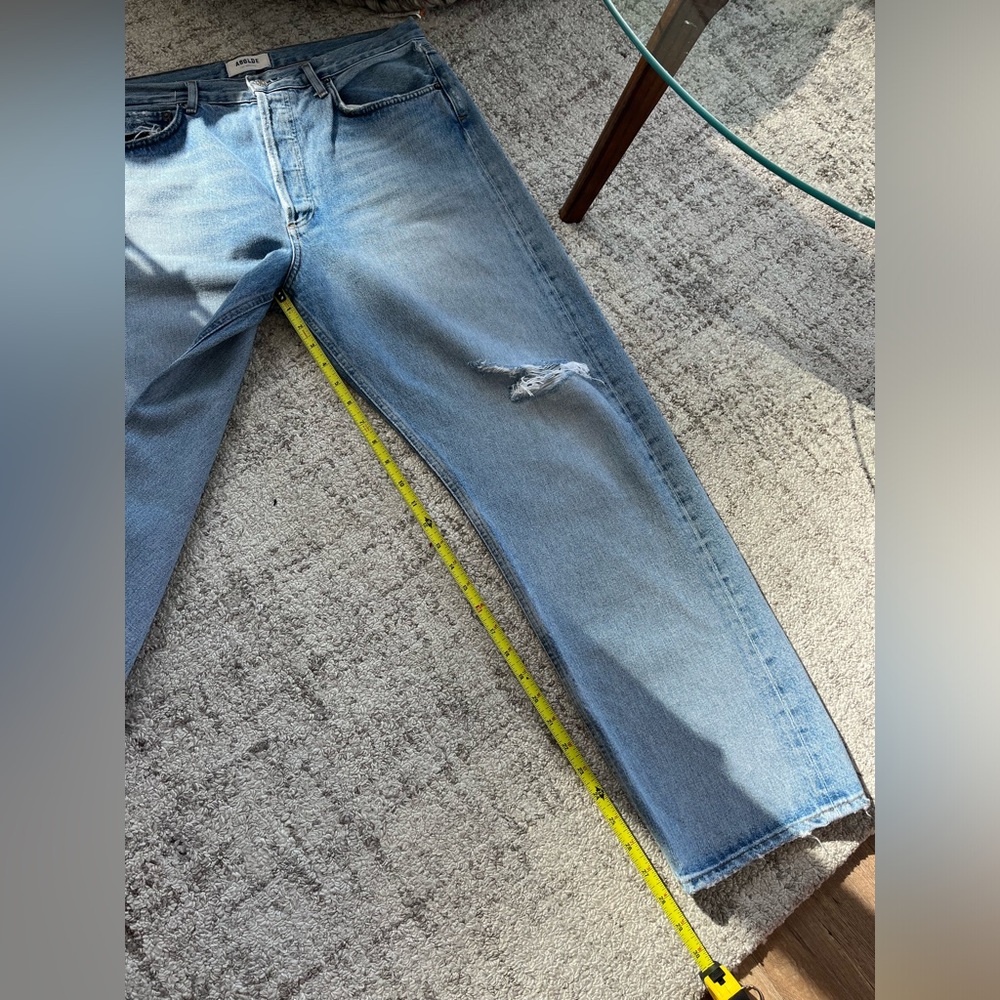 Agolde RARE 90's Mid Rise Loose Fit in Captured Sz 25, 30 Straight Leg Sz 25 - Picture 13 of 16